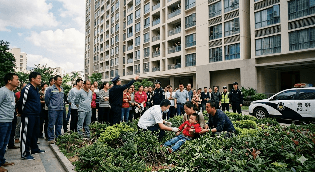 Miracle in China: 4-Year-Old Boy Survives 11-Story Fall While Waiting for Parents