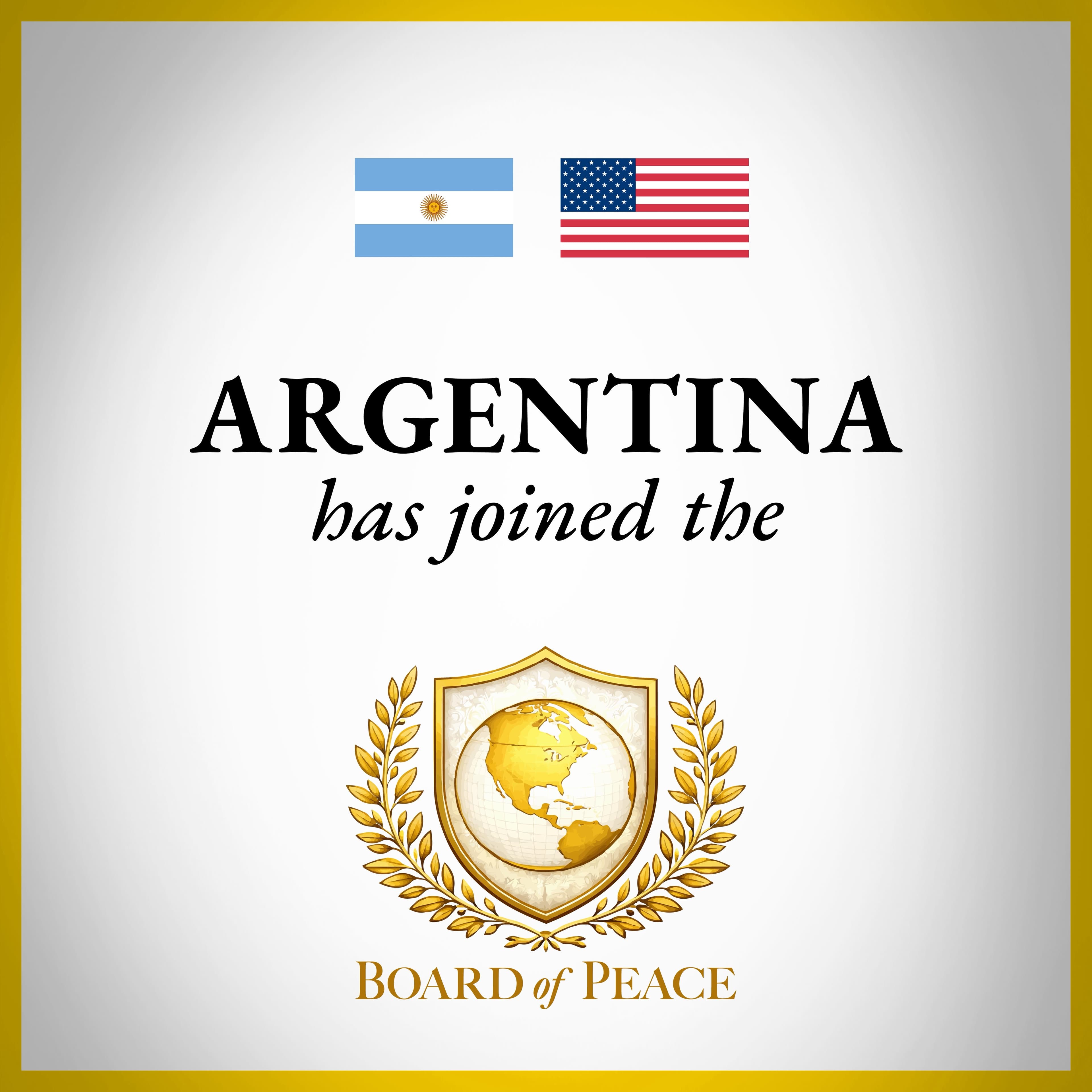 Argentina Joins New "Board of Peace" as Founding Member