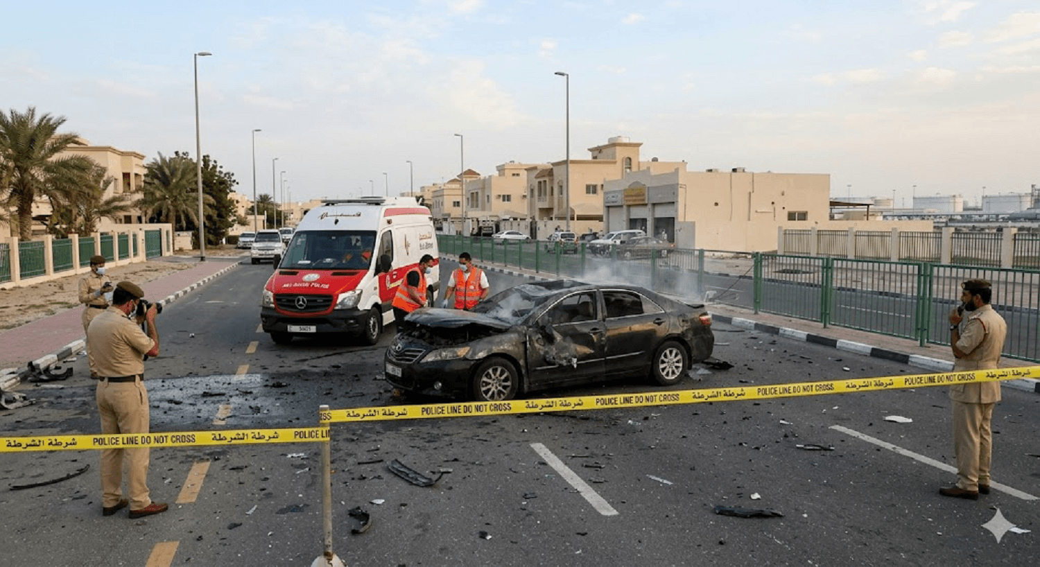 Tragedy in Abu Dhabi: Missile Hits Civilian Vehicle in Al Bahyah, One Dead