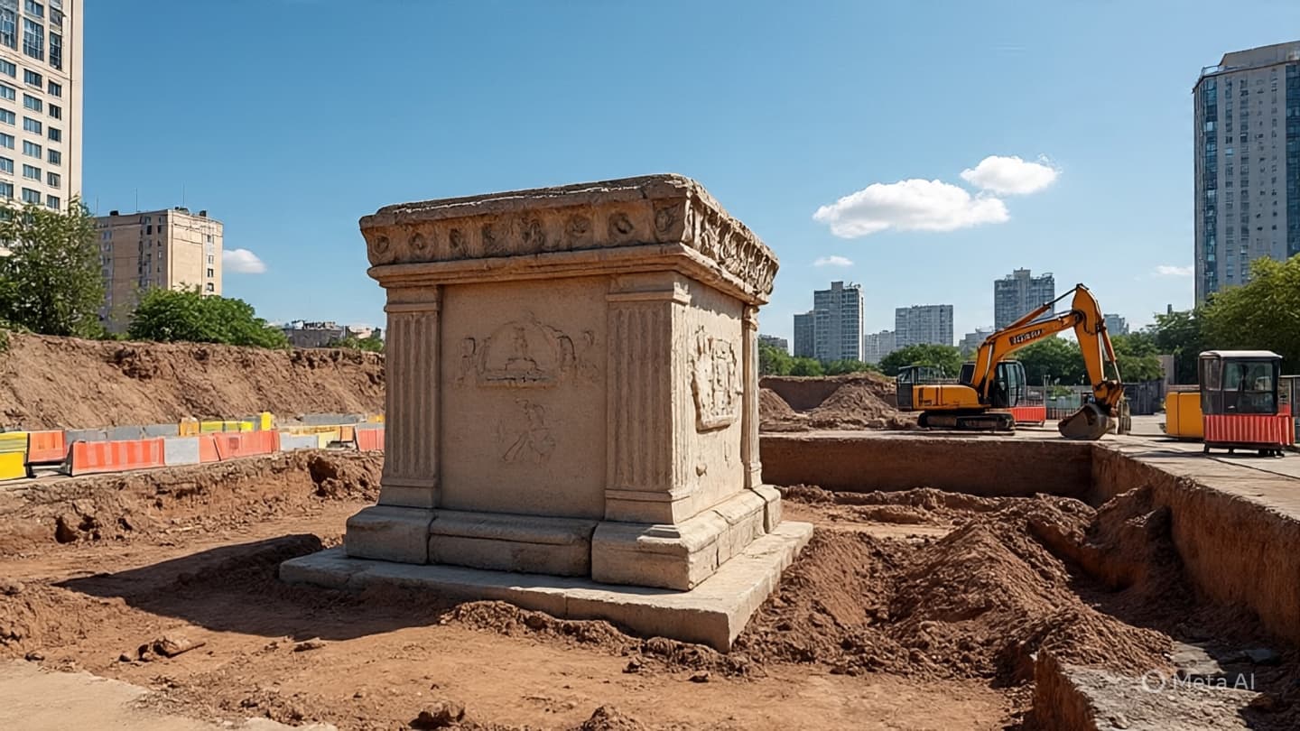 A Limestone Cradle Beneath the Pavement: The Silent Awakening of a Roman Belgrade Ghost