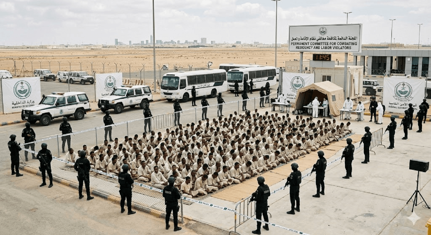 Massive Sweep in Saudi Arabia: Nearly 12,000 Arrested in Nationwide Crackdown on Illegal Residency