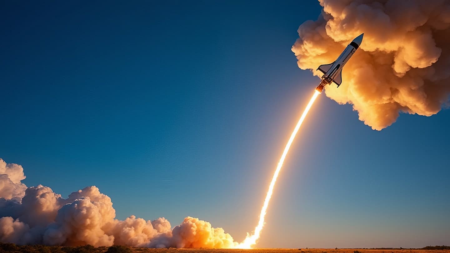 A rocket’s curved path reveals the quiet logic behind reaching orbit