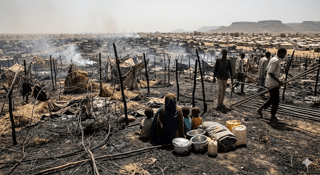Tragedy in South Darfur: 350 Families Left Homeless After Fire Razes Um Baloula Camp