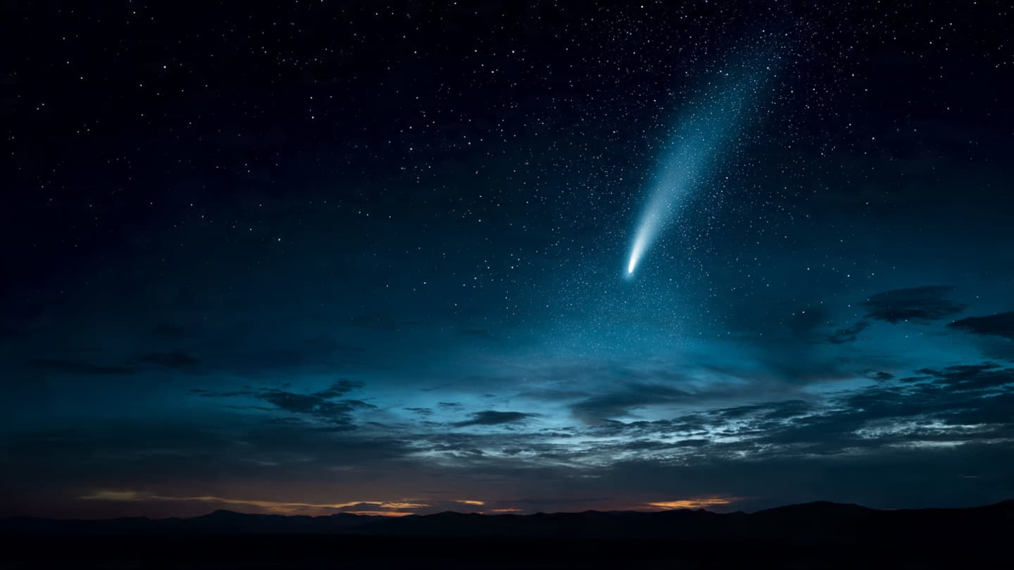 A rare celestial traveler crosses the skies above New Zealand