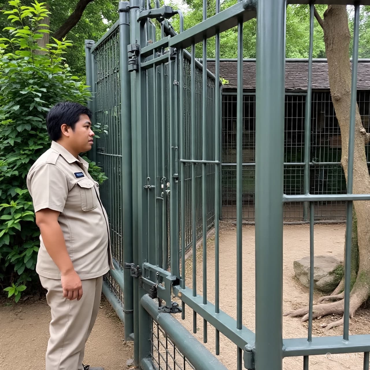 At the Edge of Glass and Wonder: A Child, an Animal, and a Narrow Distance