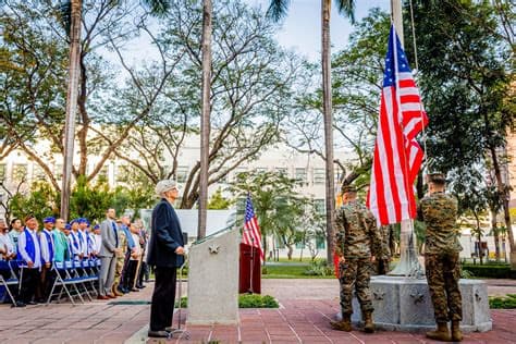 100s of Flags Planted in Front of the US Embassy After Controversy Over Fallen Danish Soldiers
