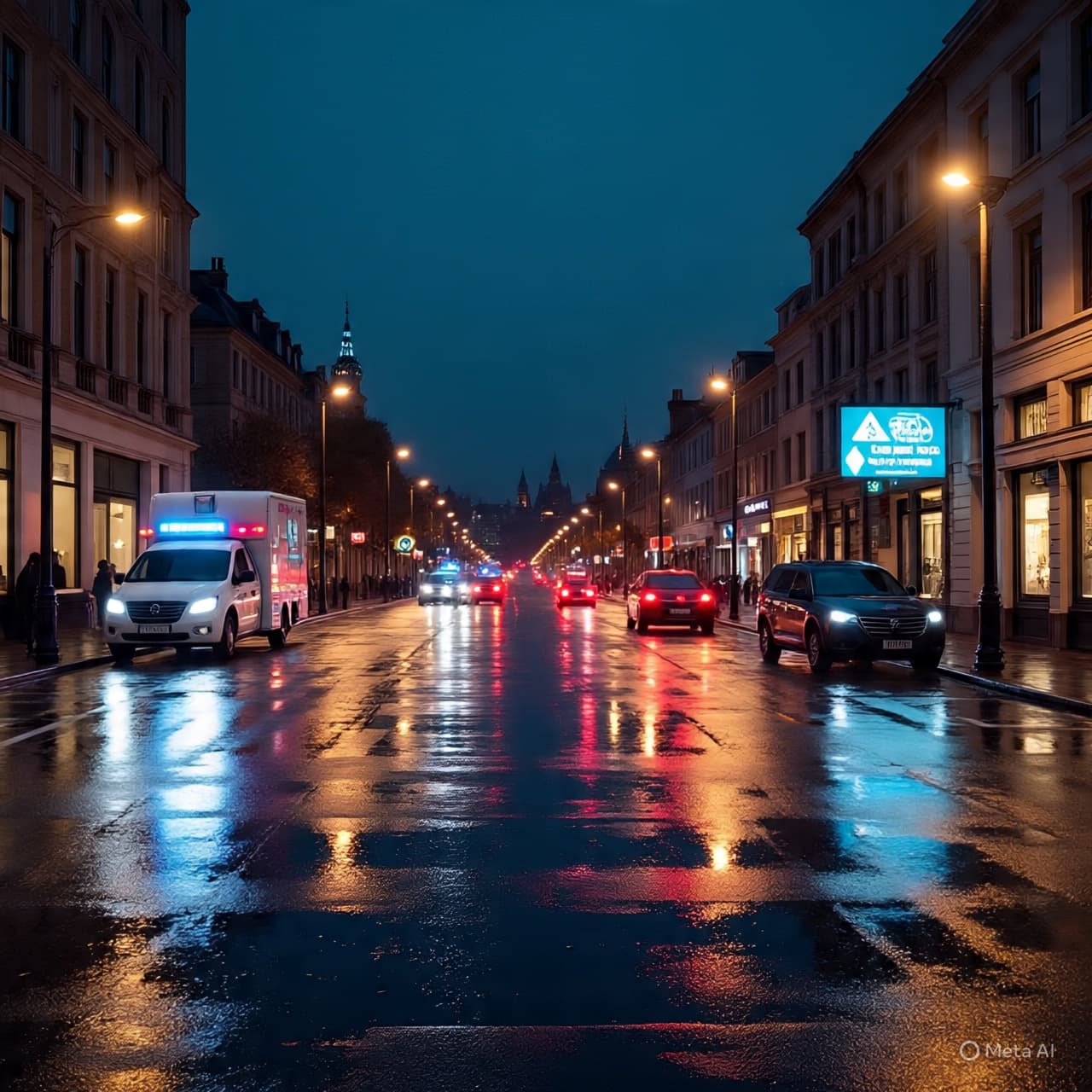 Under the Streetlights of Late Evening: When Still Towns Carry Sudden Sirens