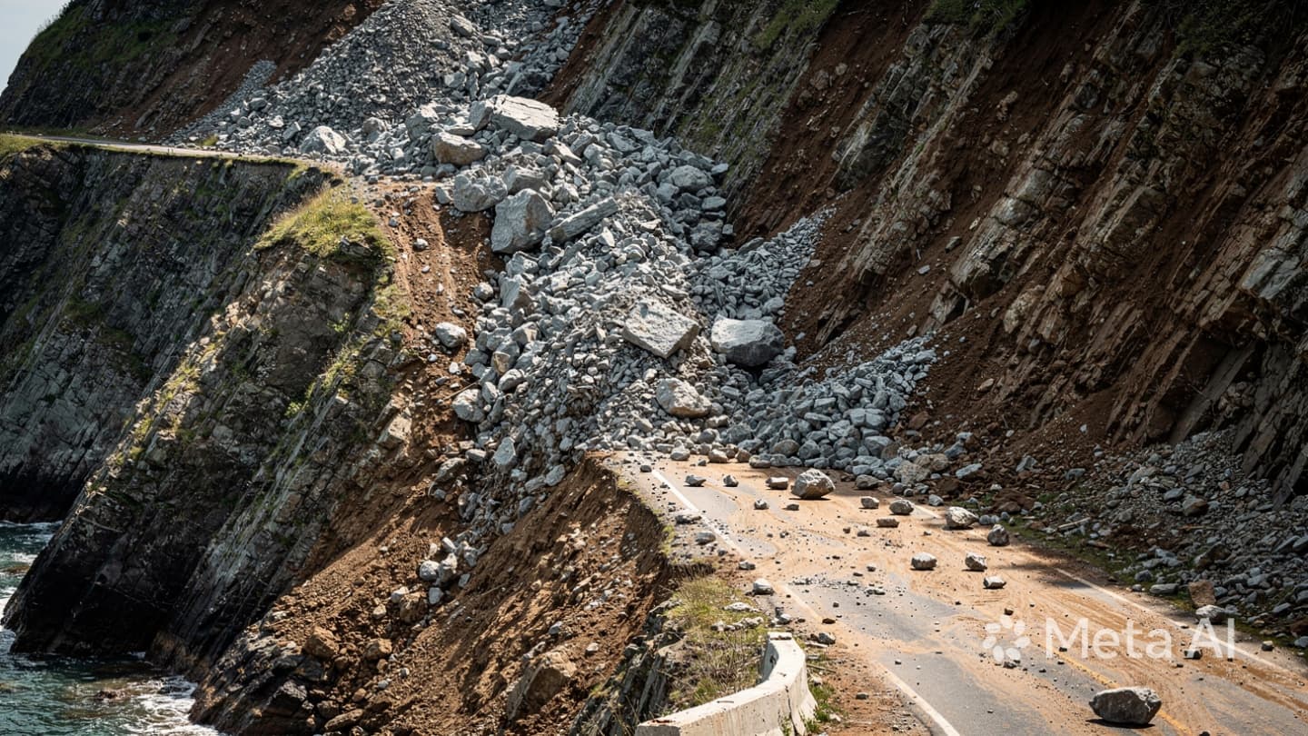 Where the Iron Road Meets the Unyielding Rock, The Mountain Reclaims Its Ancient Vertical Space