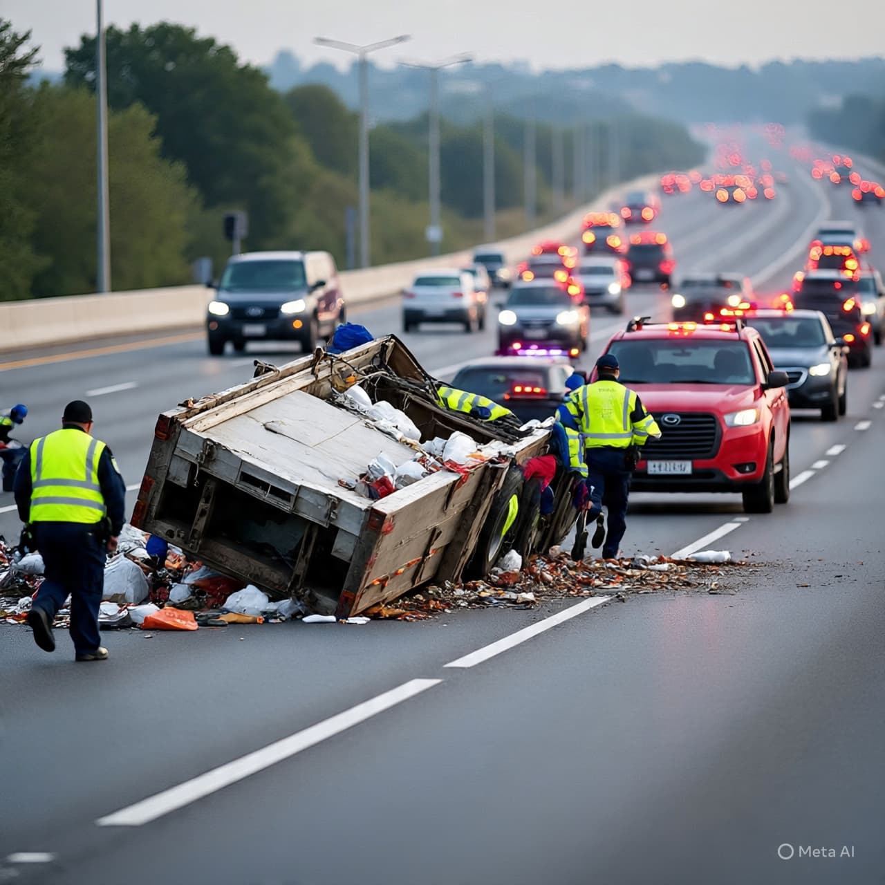 Morning Traffic Interrupted: A Crash Along Highway 401 Sends Two to Hospital