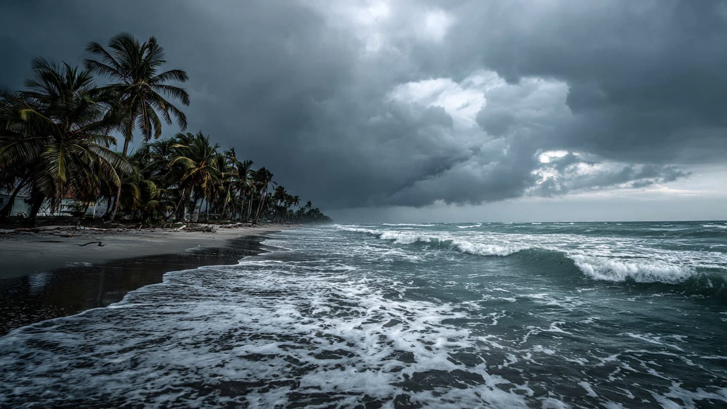 Between the Palm Frond and the Rushing Gale, Following the Path of the Warning