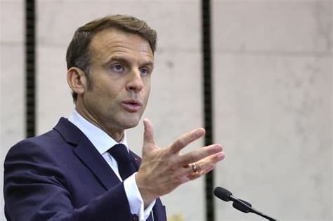 Macron Blasts Social Media’s Free Speech Defense as ‘Bullshit’