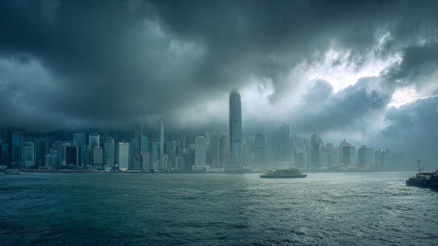 When the Heavens Weep Upon the Peak: Reflections on a City Under Liquid Gray