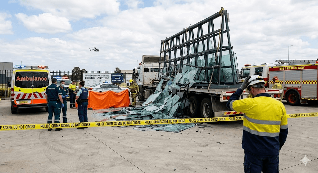 Industrial Horror: Worker Crushed to Death by Ton of Glass in Sydney Workplace Tragedy