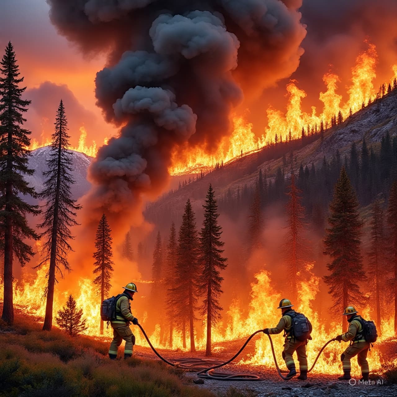 A Mountain in Flames, and the Quiet Battle Against Nature’s Force