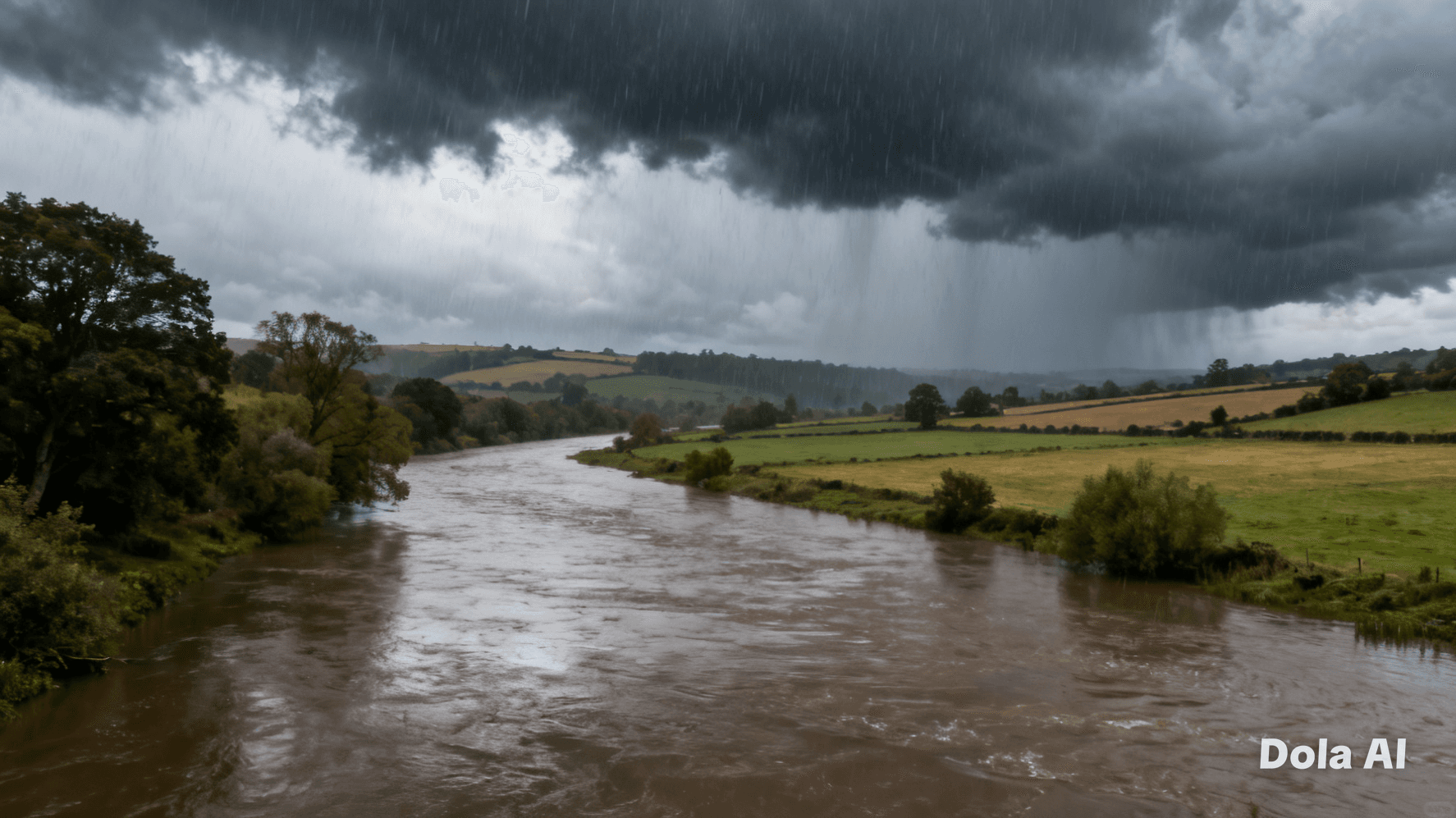“Reflections in Raindrops: England and Wales Face Another Wet Spell”