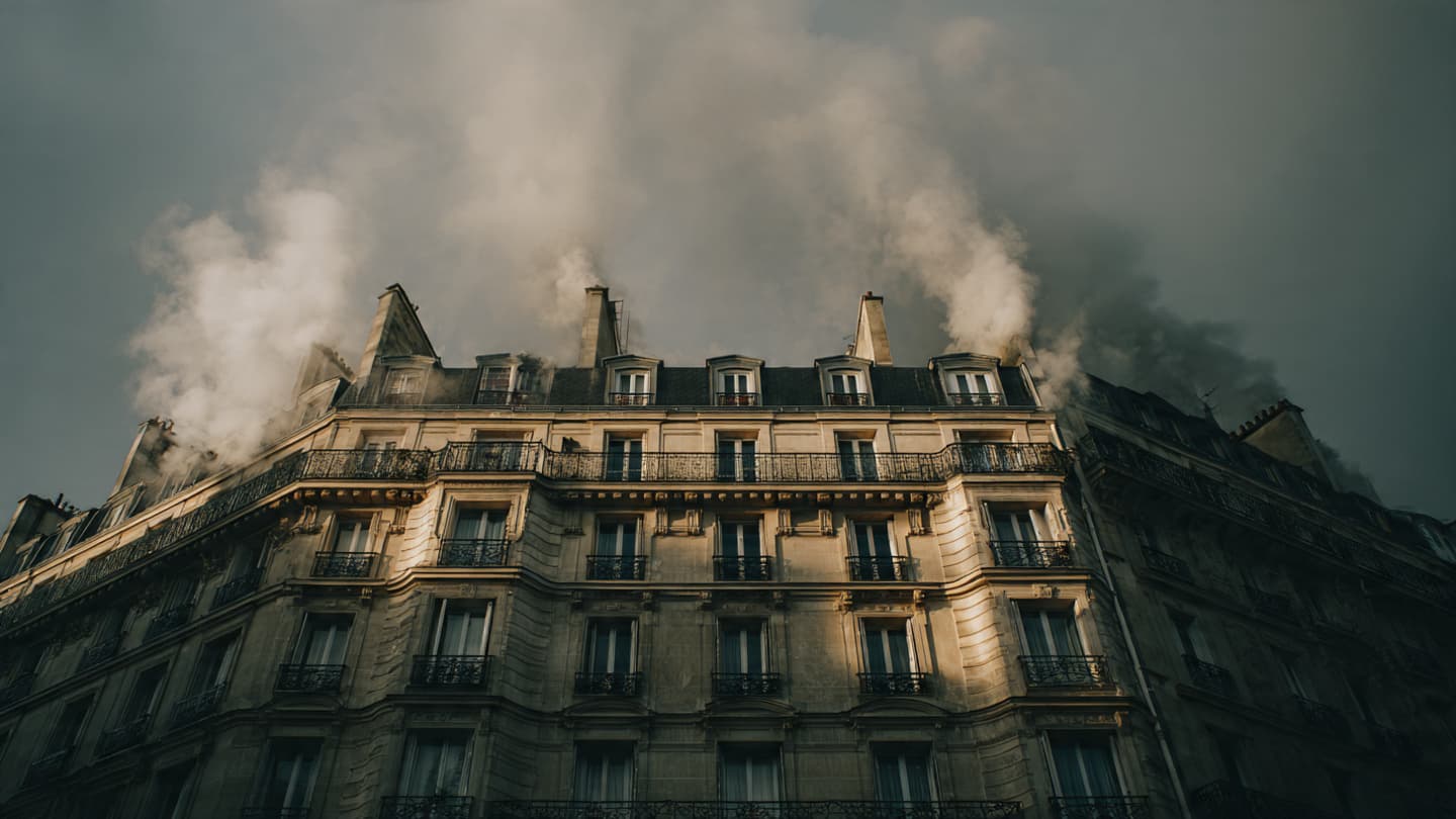 When the Upper Floors Breathe Flame, Tracing the Flight of the Displaced Soul