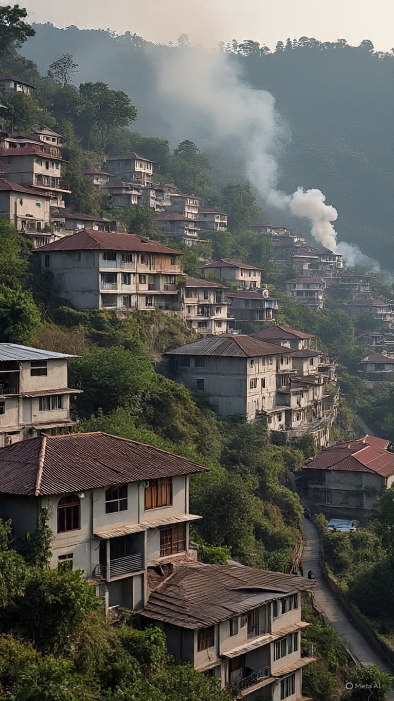 Beneath the flames lies the reality of crowded living and structural vulnerability