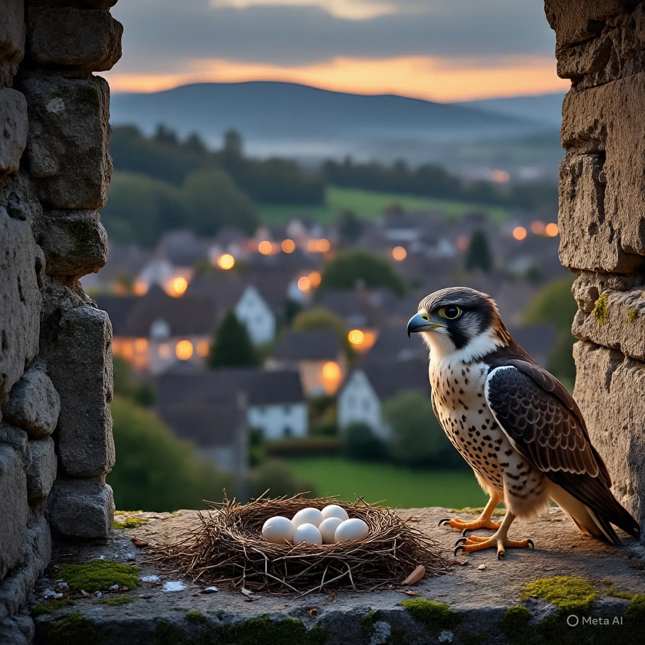 Between Bells and Wings: What Story Unfolds in a Falcon’s Tower Nest?