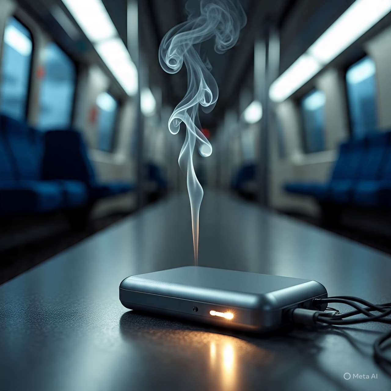 Between Stations and Smoke: A Moment of Fire on the MRT Line