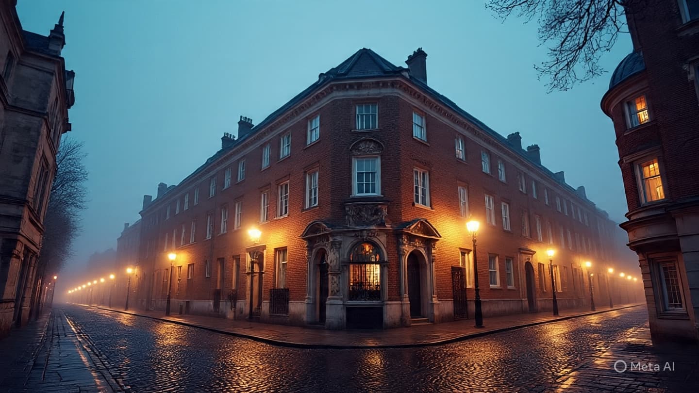 Shadows on the Brick: Navigating the Atmospheric Stillness of a Street Under Investigation