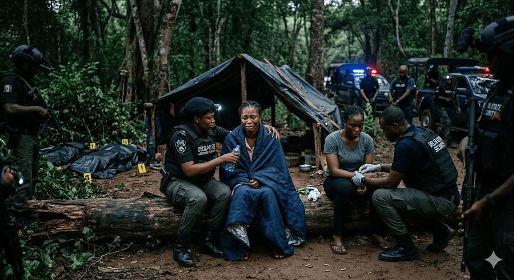 Midnight Rescue: Two Women Freed as Delta Security Forces Gun Down Kidnappers in High-Stakes Raid