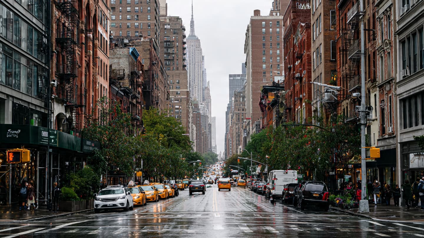 Amid the City’s Constant Motion: A Pause Marked by Breath and Time