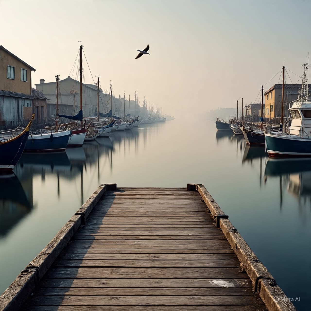 Between Departure and Arrival: A Ferry That Has Not Yet Reached Its Harbour