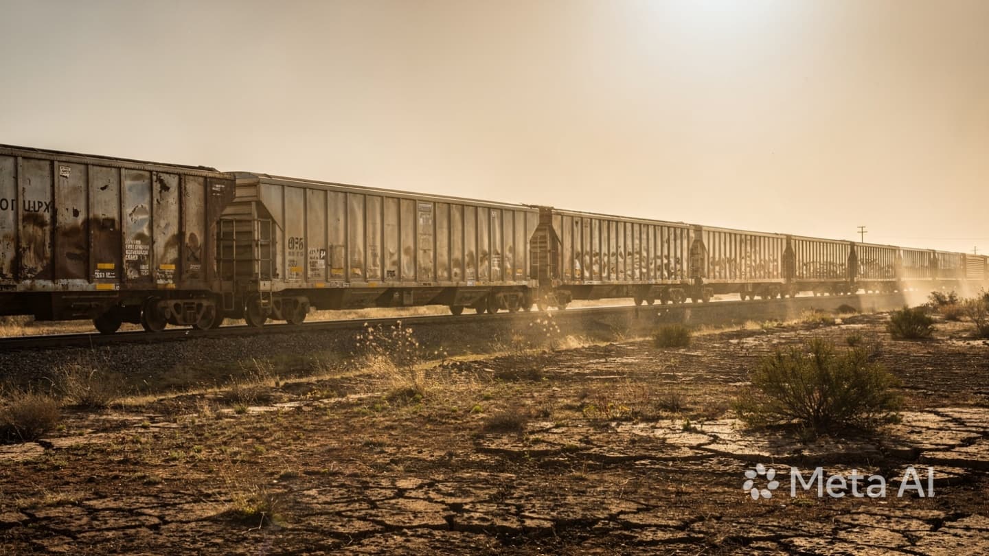 Where the Tracks Meet the Dust of the Border: A Study of Stillness and Steel