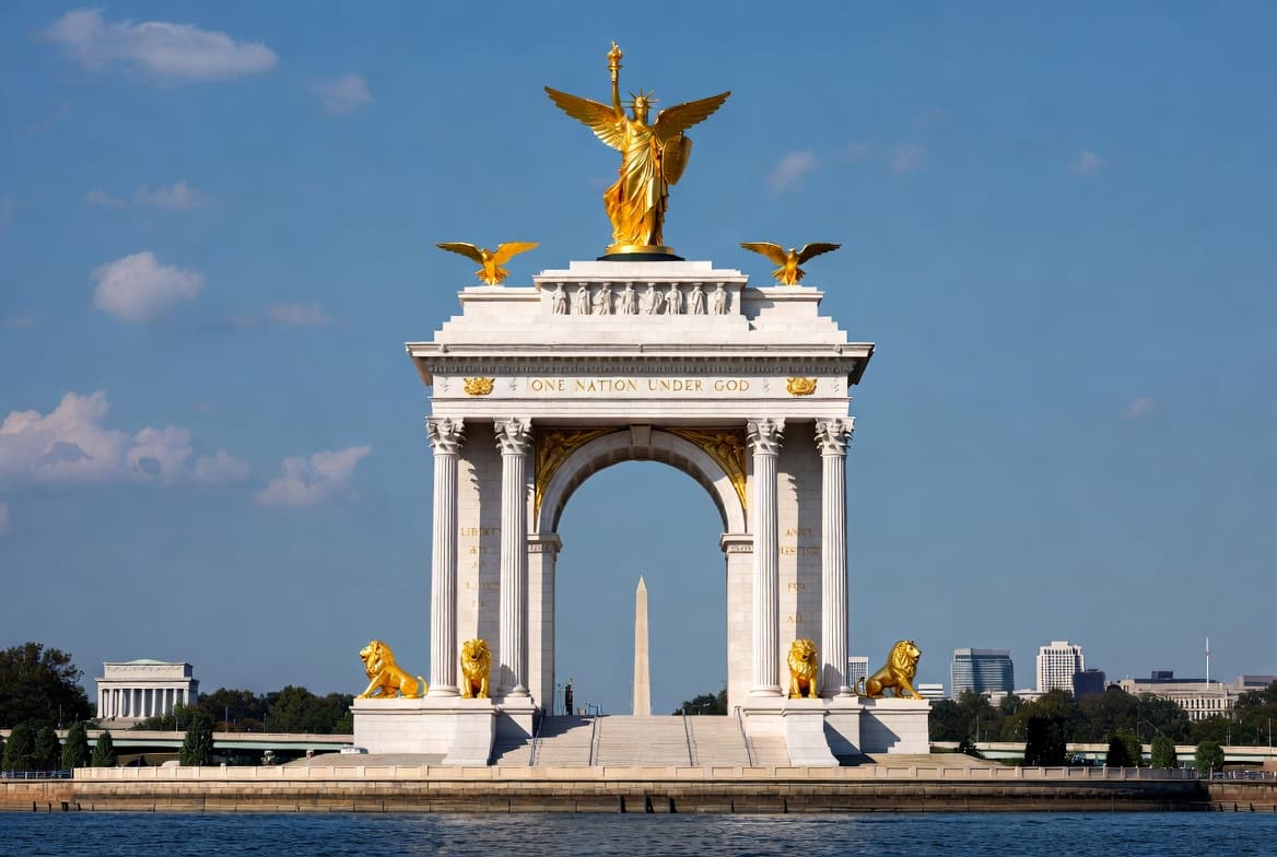 Trump Triumphal Arch Project: Administration Unveils Plans for a 250-Foot Grand Arch in Washington