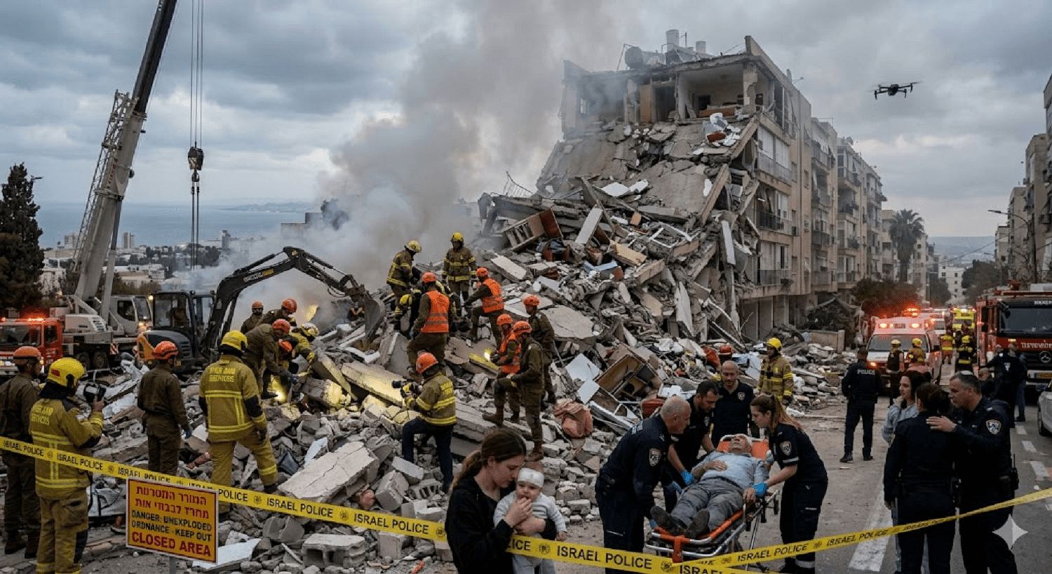 Haifa Under Fire: Iranian Missile Strikes Residential Complex as Tensions Boil Over