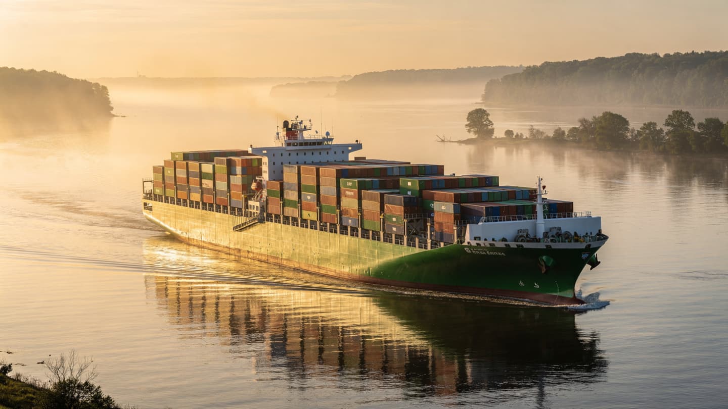 When the River Carries the Future: Reflections on the Silent Yangtze Cargo Ship