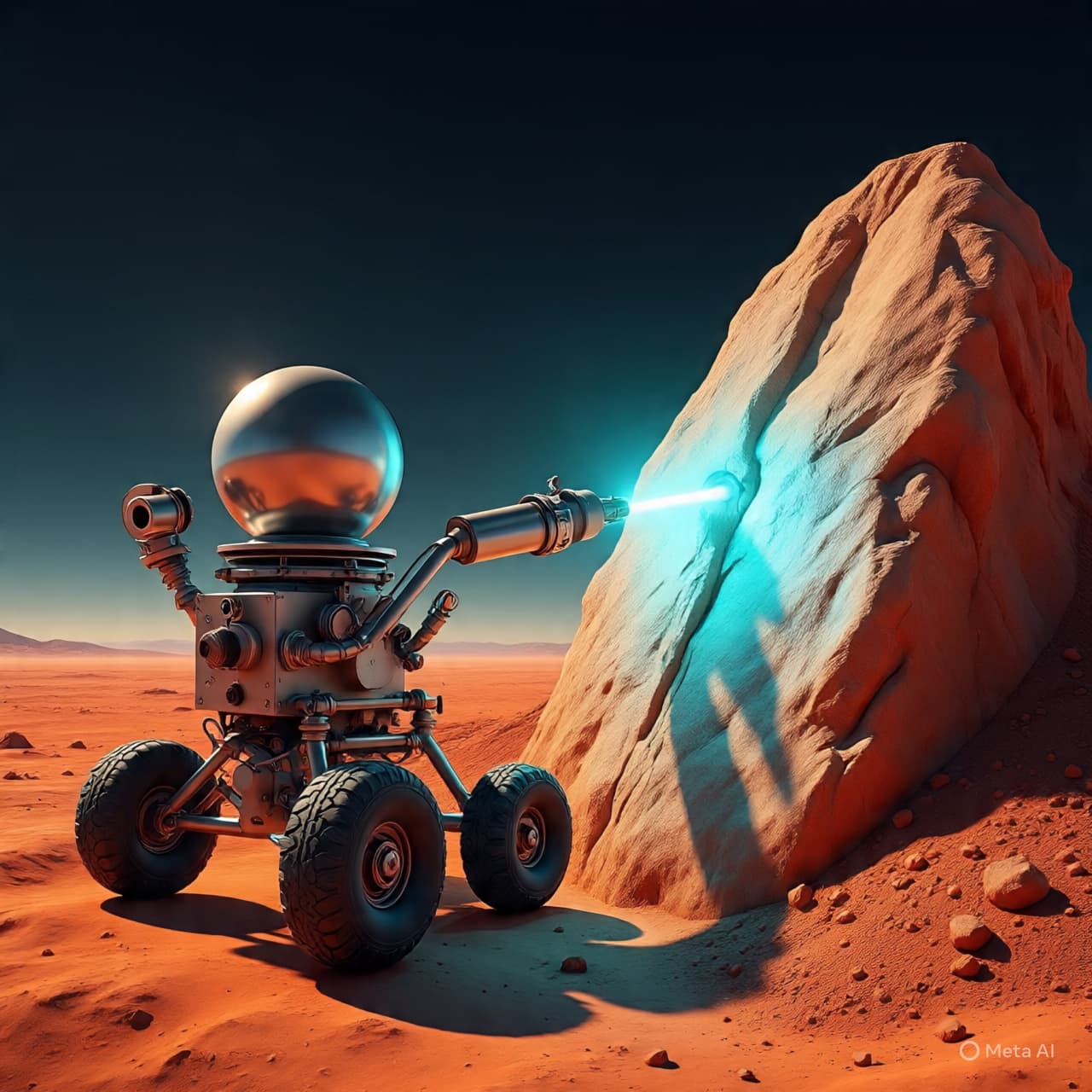 Beneath the Rusted Dust of Another World: A Sudden Glimmer of Red in Martian Stone