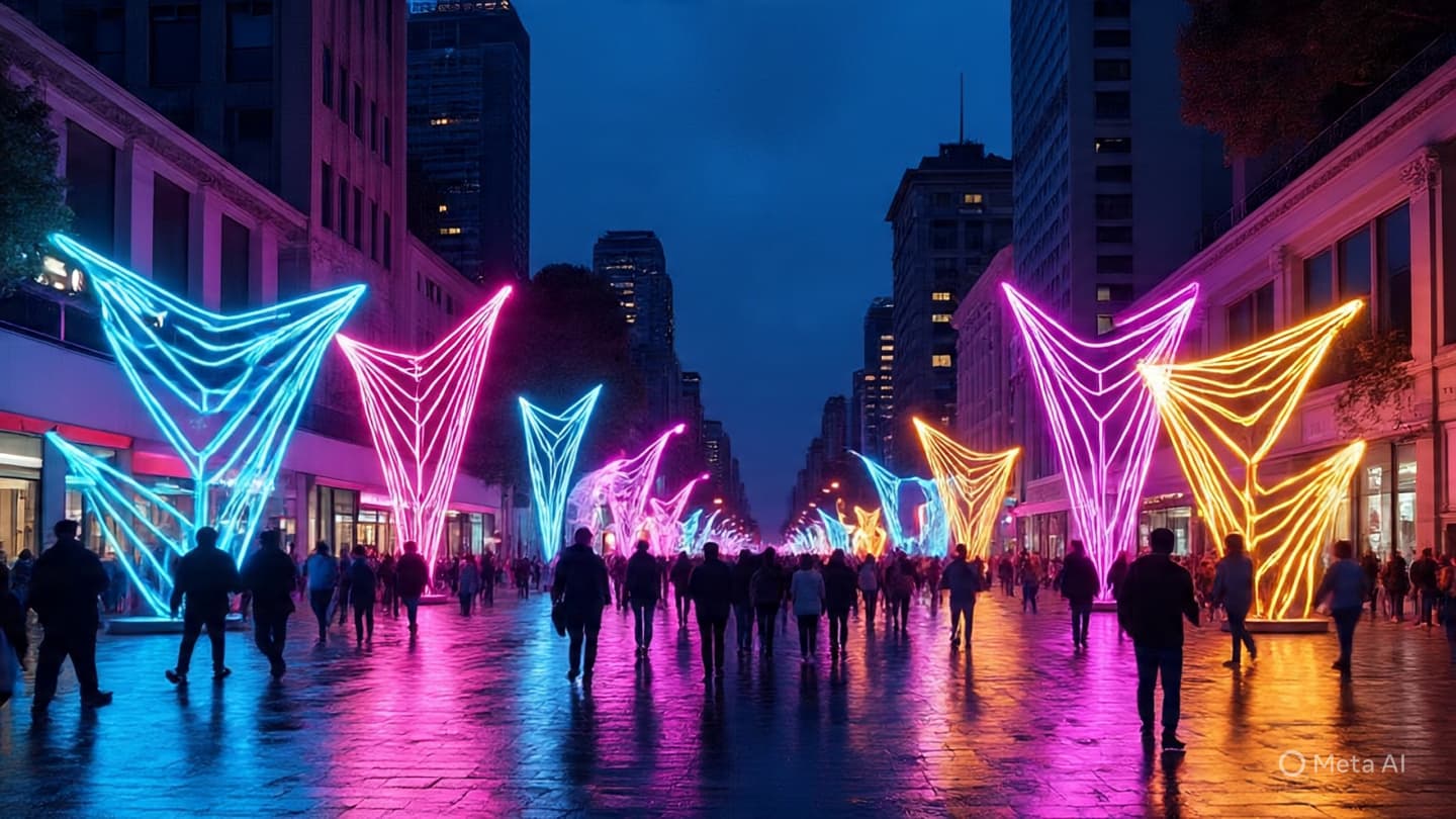 Of Light and Digital Dreams: Reflections on the Silent Glow of a Transformed Harbor Evening