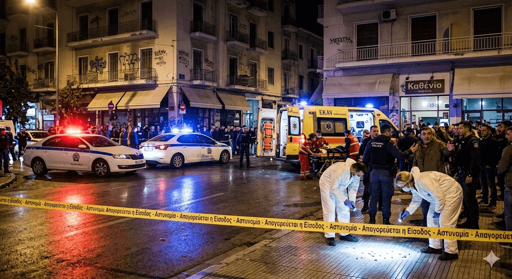Night of Gunfire: Five Wounded in Two Separate Shooting Sprees Across Central Athens