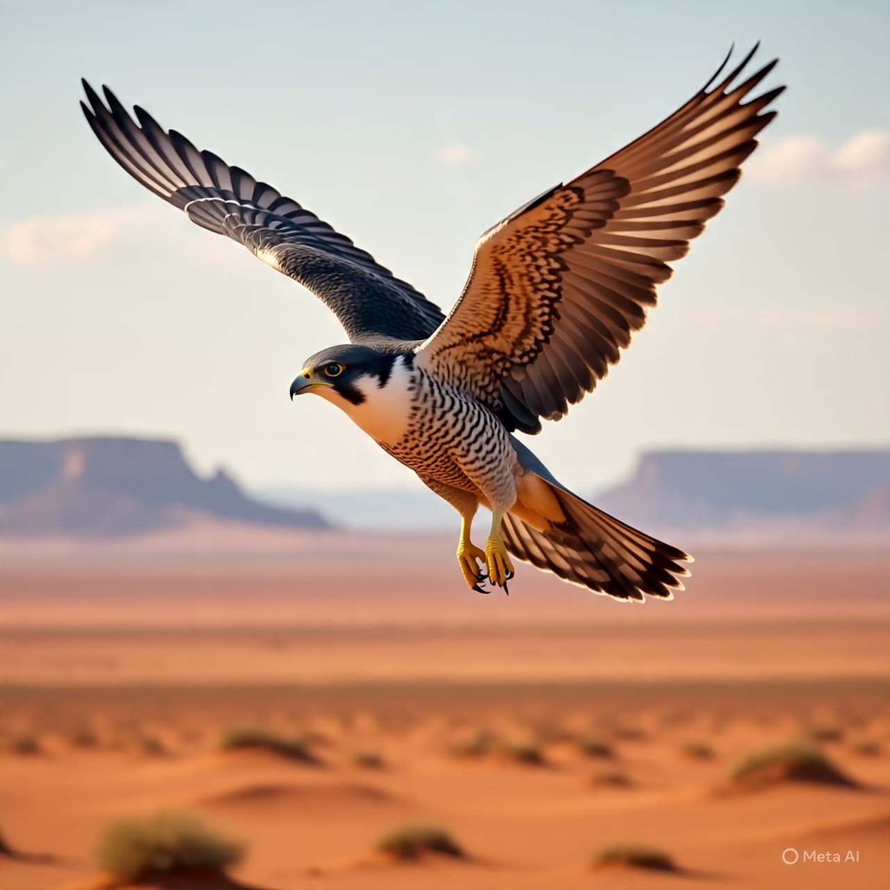 From Arctic Tundra to Desert Dawn: The Falcon That Rode the Wind
